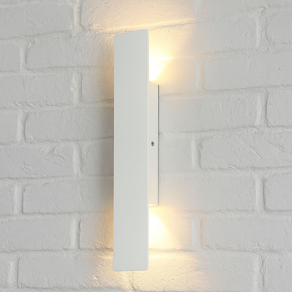 Rechteckige LED - Außenwandleuchte mit Auf - und Abstrahlung - Wandleuchten - 24W - Voldeva