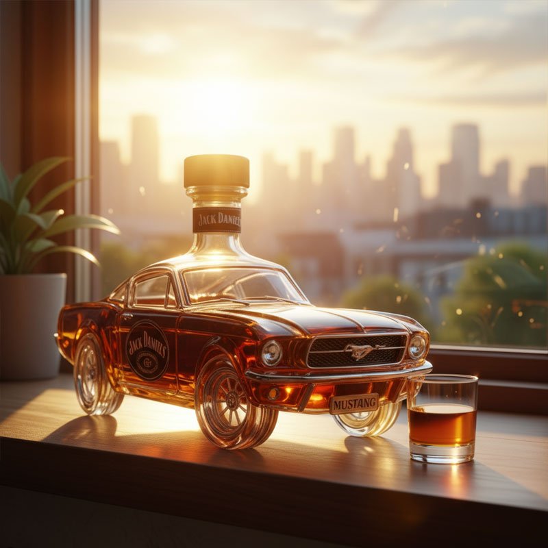 Whiskey Dekanter Im Mustang Design Für Stilvolles Servieren - Dekorative Accessoires - Jack Daniel's - Voldeva