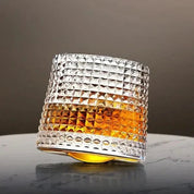 Whiskeygläser Mit Rotierendem Boden Für Aromatisches Genießen - Küche & Essbereich - Königliche Schachmuster - Voldeva
