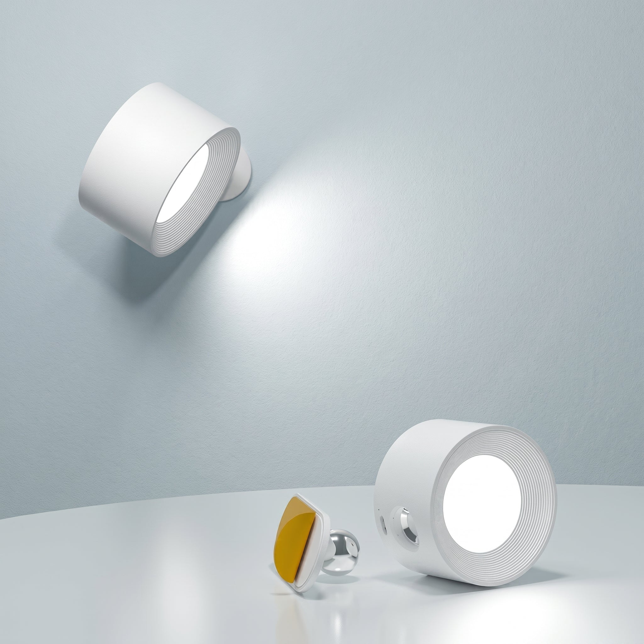 Wiederaufladbare Magnetische LED - Spot Wandlampe - LED - Wandleuchte - Weiß - Voldeva