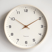 Wooly – Wanduhr im nordischen Design - Wanduhr - Creme - Voldeva