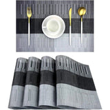 Woven-Tischset im Modernen Streifen-Design