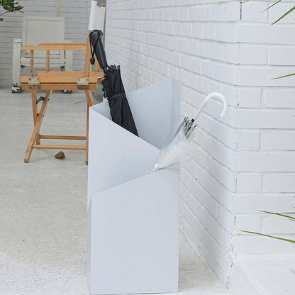 Zola - Geometrischer Regenschirmständer aus Edelstahl im Nordstil - Regenschirmständer - Voldeva